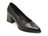 Pantofi eleganti EPICA negri, 3512404, din piele croco
