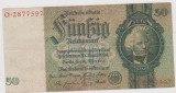 BANCNOTA GERMANIA 50 REICHSMARK 30 MARTIE 1933/UNC