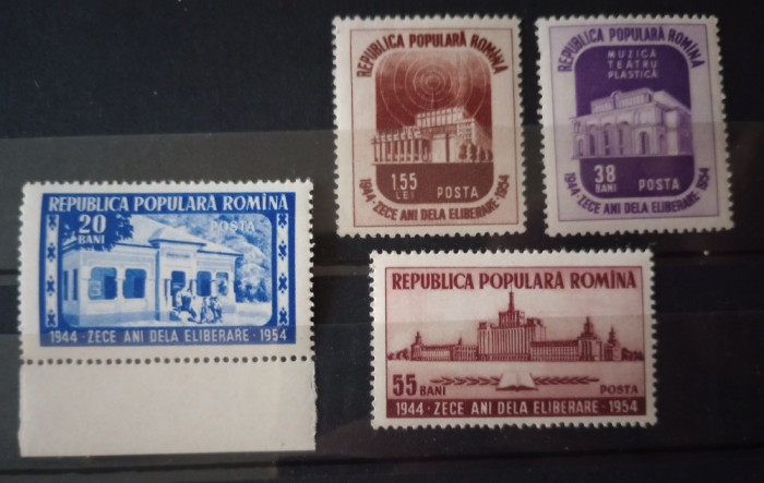 Romania 1954 Lp 371 Decada Culturii serie neștampilată