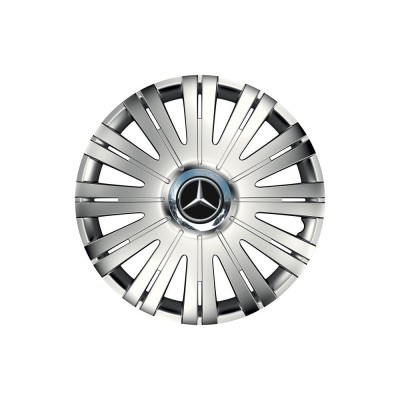 Set 4 capace roti Cu Inel Cromat Active R15 Compatibil Cu Mercedes foto