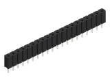 Conector mamă 20 pini THT, 3A, pas 2,54 mm