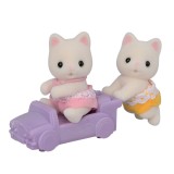 Figurine Sylvanian Families-Gemeni Pisicute Floral