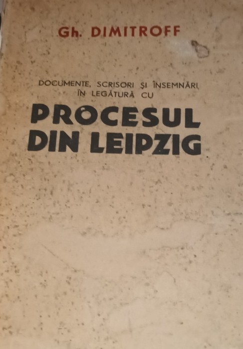 PROCESUL DIN LEIPZIG 1944 GH.DIMITROFF