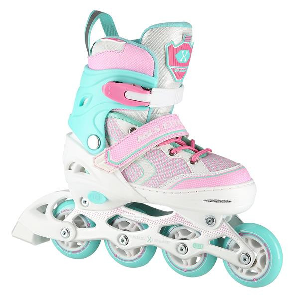 NA14198 White-Turquoise Mărimea L(39-42) Patine &icirc;n linie Nils Extreme