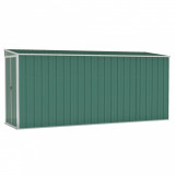Sopron gradina/montaj perete verde, 118x382x178 cm, otel zincat GartenMobel Dekor, vidaXL