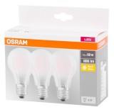 Bec LED Osram Basic Filament E27 6,5W 2700K lumina calda, multipack