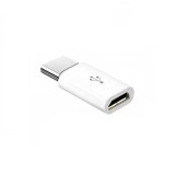 Adaptor Micro USB la USB de tip C, 23 x 10 x 5 mm, alb