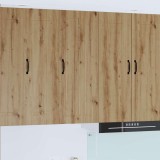vidaXL Dulap suspendat de bucătărie Stejar Artizanal 40 x 31 x 100 cm 885124