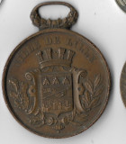 Medalie Ville de Lille - Franta, 50 mm, 60,8 g, bronz, Europa