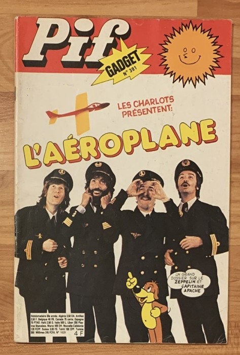 Revista Pif Gadget, nr. 391 (septembrie 1976). In limba franceza