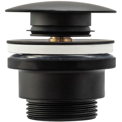 Dop pentru lavoar universal klik-klak Rea negru black foto