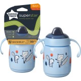 Cana Tommee Tippee Sippee cu protectie BACSHIELD &trade; si capac, 300 ml, 6 luni +, Albastra, 1 buc