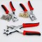 Set 3 clesti gaurit, perforat si aplicat capse, capsat