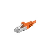 Patchcord SFTP RJ45-RJ45 Cat.6A, 1m, portocaliu, &quot;SFTP-6A-1-O&quot; (timbru verde 0.08 lei), Premiumcord