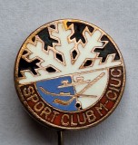 Sport Club Miercurea Ciuc insigna veche sporturi de iarna, patinaj, ski, hochei