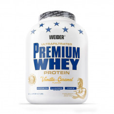 Pudra proteica cu aroma de Vanilla-Caramel Premium Whey, 2300g, Weider