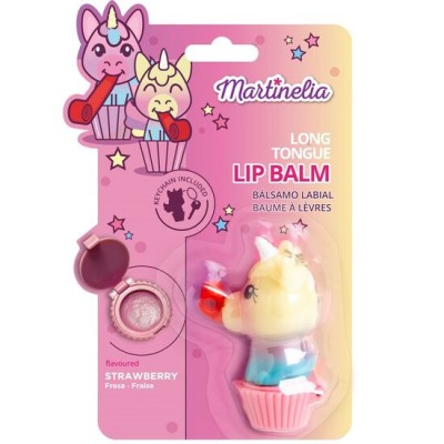 Balsam de buze cu aroma de afine Unicorn Tongue, pentru copii, Martinelia, 79001BLC foto