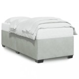 Cumpara ieftin Cadru de pat fara saltea, gri deschis, 80x200 cm, catifea
