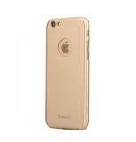 Husa 360&ordm; iPaky pentru iPhone 6 PLUS/6S PLUS ( Protectie fata-spate) cu folie de protectie inclusa - Gold