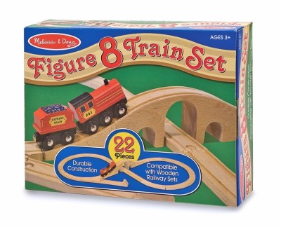 Tren lemn si circuit 8 melissa and doug foto