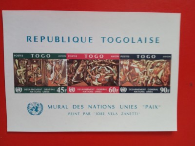 TOGO, ONU - BLOC MNH IMPERF. foto