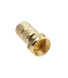 Mufa F 6.8mm aurit din cupru 1buc, Oem