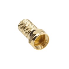 Mufa F 6.8mm aurit din cupru 1buc