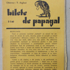 BILETE DE PAPAGAL , REVISTA , DIRECTOR TUDOR ARGHEZI , NR. 15 , VOLUMUL I , ANII '37 - ' 38