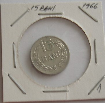 M1 C10 - Moneda foarte veche - Romania - 15 banI - 1966 foto