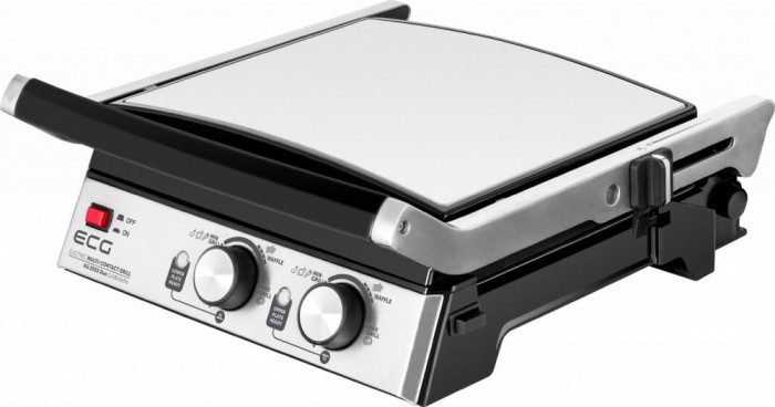 Grill si Vafe ECG KG 2033 DUO, 2000 W, 2 termostate independente