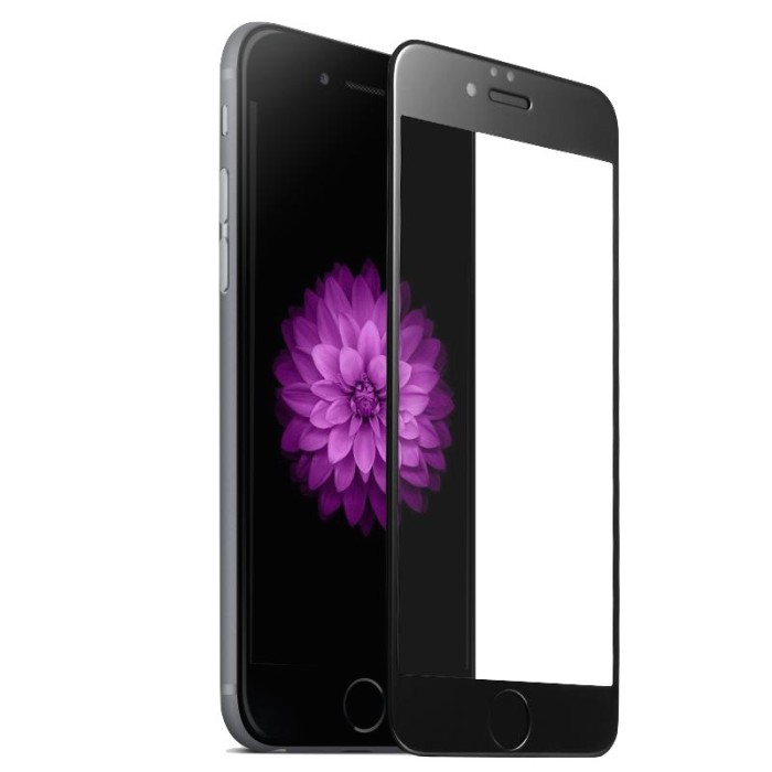 Folie Sticla 3D iPhone 7 / iPhone 8 Neagra Full Cover Protectie Ecran Antisoc Tempered Glass HC