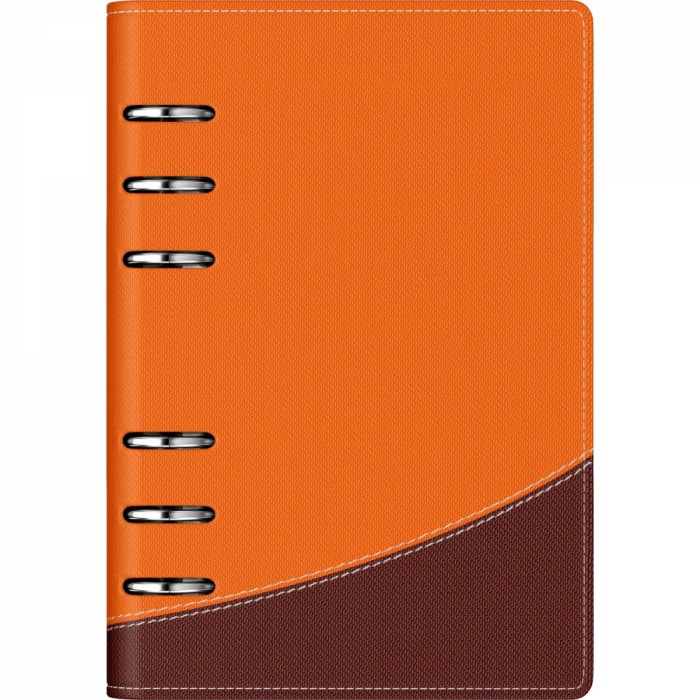Agenda organizer B6 cu 6 inele Orange Line