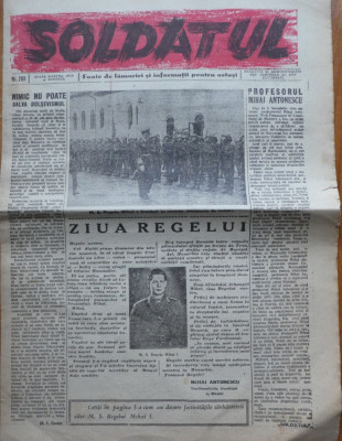Soldatul, foaie de lamuriri si informatii pentru ostasi, 10.11.1942, Antonescu foto
