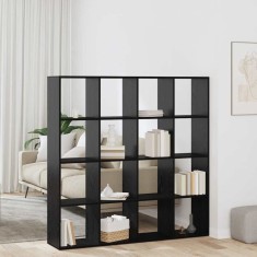 vidaXL Dulap pentru cărți Stejar negru 137.5 x 29 x 137.5 cm