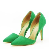 Pantofi verzi decupati Antonia 04, 39 - 41, Verde