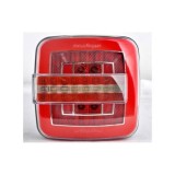 Lampa Stop LED Patrata 12V, Semnalizare Dinamica, Frana, Pozitie, Marsarier, Ceata, 136x134x58mm
