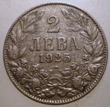 B.454 BULGARIA 2 LEVA 1925 p POISSY, Europa, Cupru-Nichel
