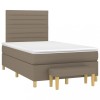 VidaXL Pat box spring cu saltea, taupe, 120x190 cm material textil 3270415