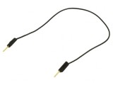 Cablu de măsurare neizolat 60VDC 30VAC 3A 0.15m negru