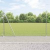 Gard Euro cu 7 st&acirc;lpi și flanșe, 1.4 x 10 m din oțel galvanizat