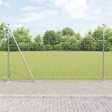 Gard Euro cu 7 posturi flanșate 1.4x10 m Oțel galvanizat