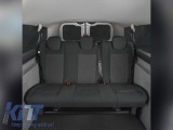Tapiterie Kegel Tailor Made potrivita pentru randul trei de scaune 1+1+1 fara diviziune pentru Ford Transit Custom, Volkswagen T7 dupa 2024, neagra cu