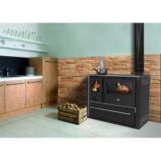 Soba de gatit, PRITY GT W10 FI G DR, metalica, 4,4 kg/h, 930 x 620 x 800 - Negru