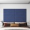 vidaXL Panouri de perete 12 buc. albastru 90x15 cm textil 1,62 m&sup2; 343882