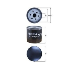Filtru ulei Audi A1; Cupra Ateca; Ford Tourneo Connect Grand Tourneo Connect; Seat Alhambra; Skoda Citigo, Fabia III; VW Arteon Motor 1.0, diam. 76