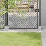 VidaXL Baze st&acirc;lp pătrate 12 buc Argintiu 71x71 mm Oțel galvanizat