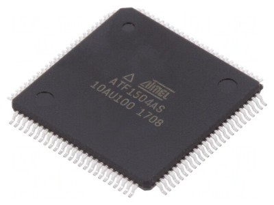 CPLD SMD TQFP100 64 Macrocelule 68 I/O 4.5-5.5VDC foto