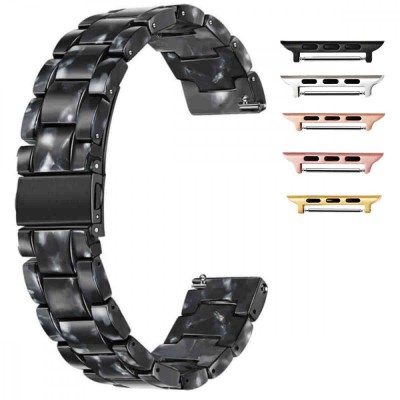 Curea polimer compatibila cu Apple Watch 9|8|7|6|5|4|3|2|1 Series, 49mm|45mm|44mm|42mm, Black Spot foto