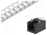 Conector RJ12 soclu 6 PIN Cat 5 6p6c SMT ENCITECH