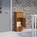vidaXL Cutie pentru colet cu depozitare Ruginit 44,5 x 29 x 110,5 cm 874932